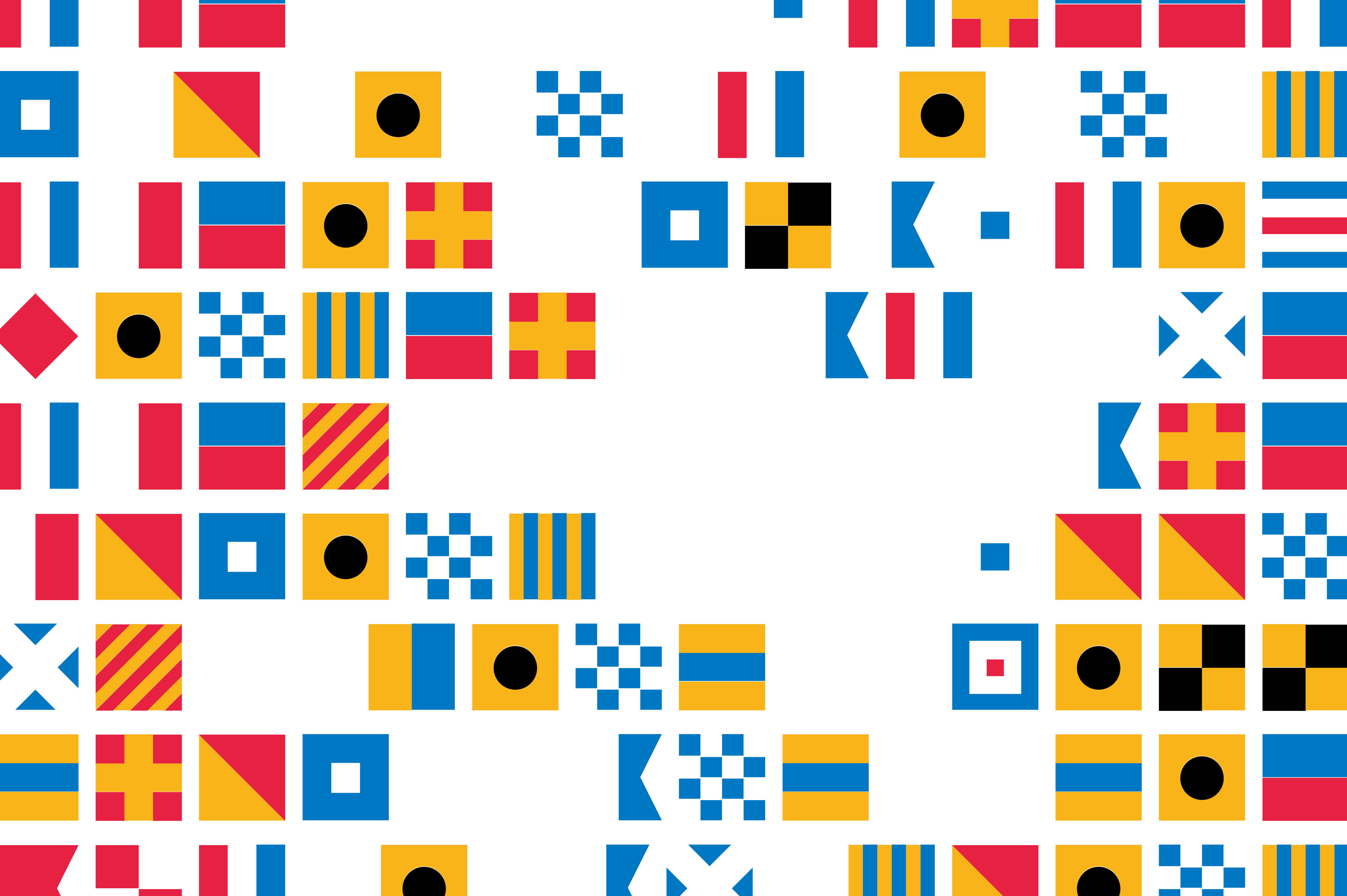 International Signal Flag Font